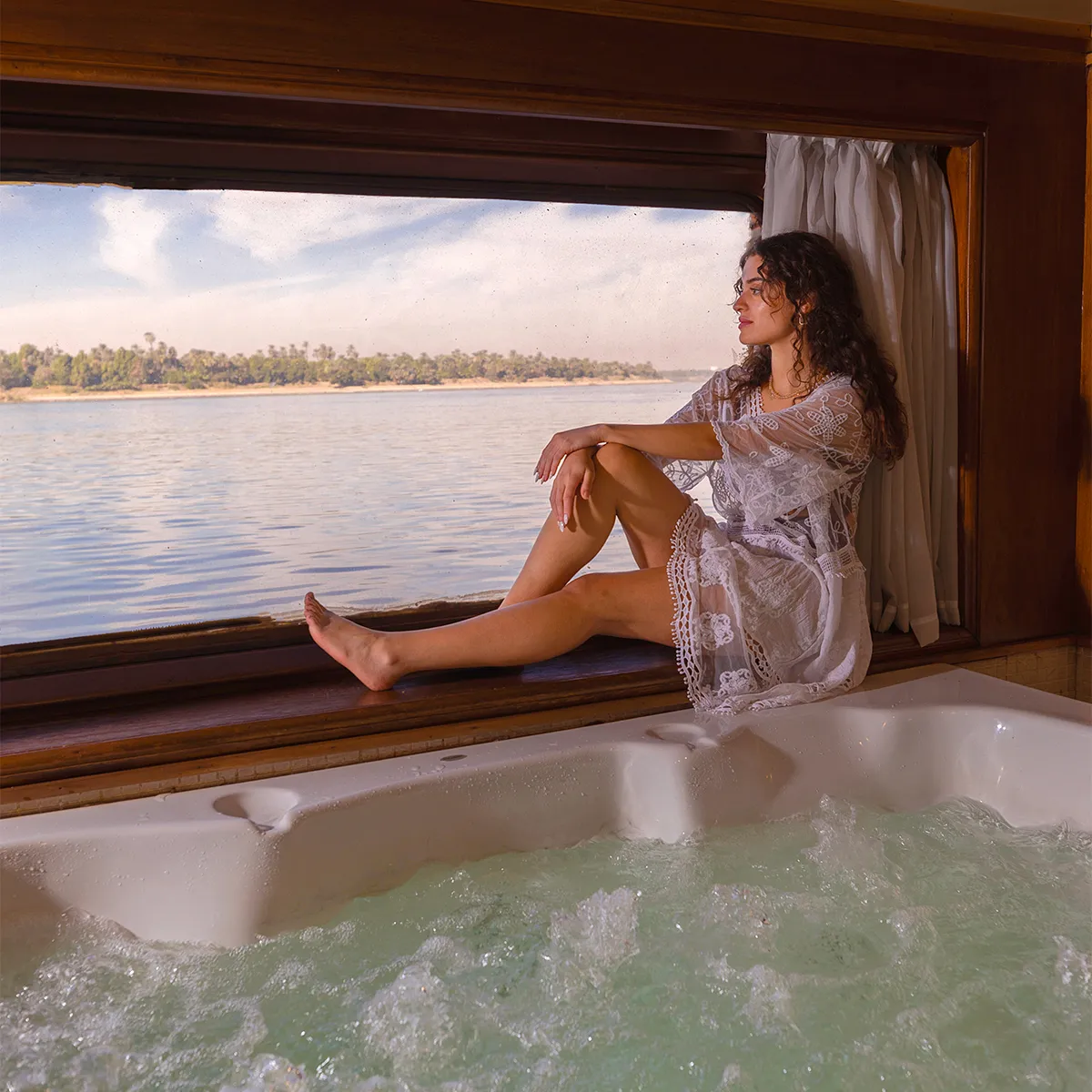 Cabin aboard the MS Salacia Nile Cruise Nile cruise